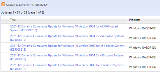 微软将在12月13日推出kb5008212更新 2004版将停止更新